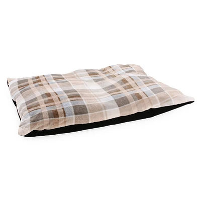 large plaid pet bed 25in x 32in