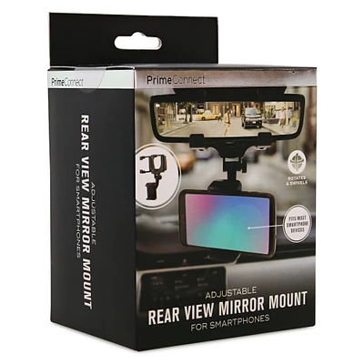 adjustable rearview mirror mount for smartphones