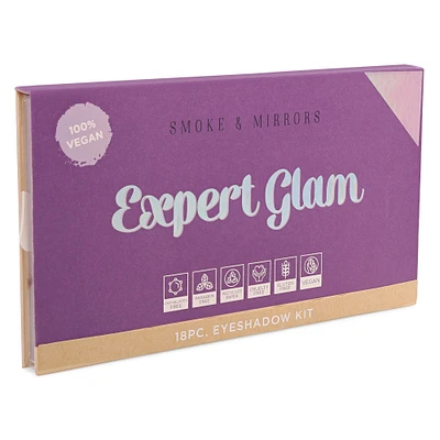 expert glam 18-piece vegan eyeshadow palette