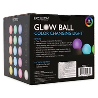 glow ball LED color change orb light with remote 6in