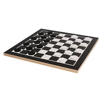 checkers classic wooden game