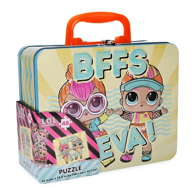 l.o.l. surprise™ bffs eva 48-piece puzzle & tin