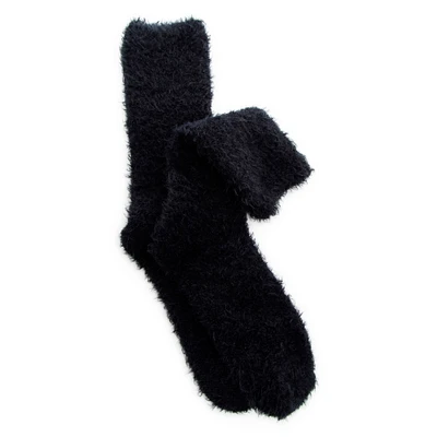 ladies eyelash knit boot socks, 1 pair