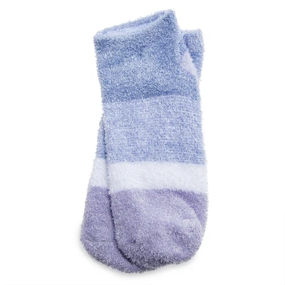 ladies cozy plush pattern ankle socks, 1 pair