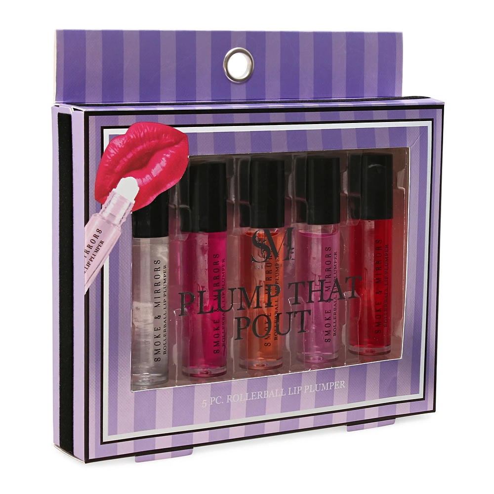 plump that pout 5-piece rollerball lip plumper set