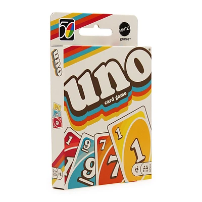 uno® iconic series 1970's edition card game