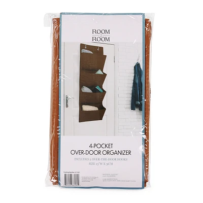 4-pocket over the door organizer 36in