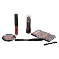 l.a. colors® makeup palette 6-piece for eyes, lips, cheeks