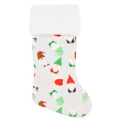 printed classic holiday stocking - gnomes