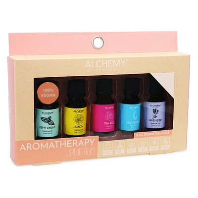 alchemy living™ uplifting essential oils collection 5-piece set