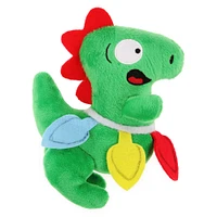 holiday squeaky plush dog toy