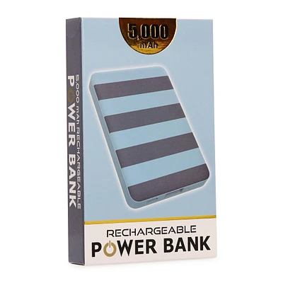Rechargeable 5000mAh Power Bank With Prints