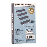 Rechargeable 5000mAh Power Bank With Prints