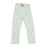 juniors plush lounge pants - rainbow print