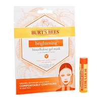 burt's bees® me moment duo - brightening biocellulose gel mask & sweet mandarin lip balm