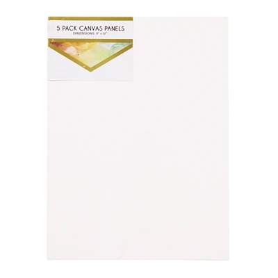 canvas panels 5-pack, 9in x 12in