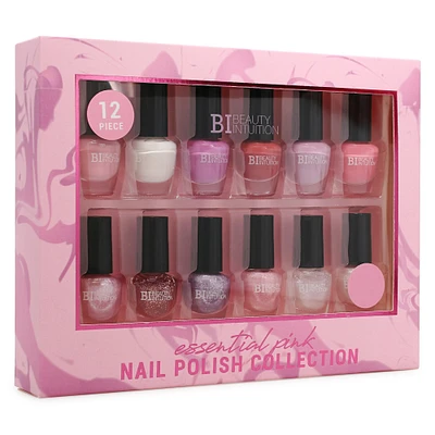essential pink nail polish collection 12-piece set