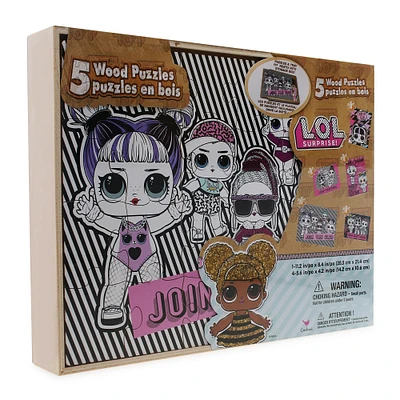 l.o.l. surprise™ wood puzzles 5-pack