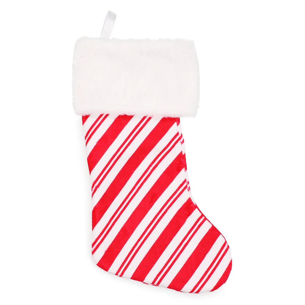 holiday stocking 20in - candy cane