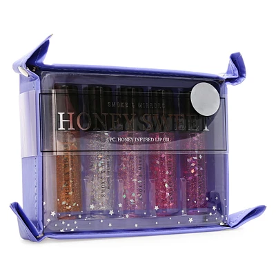 smoke & mirrors honey infused lip oil 5-piece set