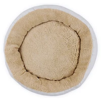 plush round pet bed 22in