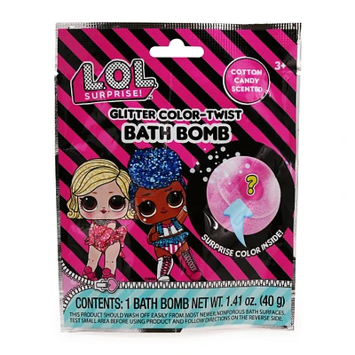 l.o.l. surprise™ glitter color-twist bath bomb