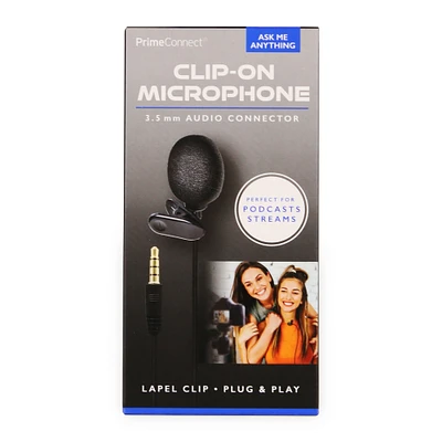 clip-on microphone 3.5mm audio connector