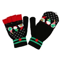 holiday flip-top gloves