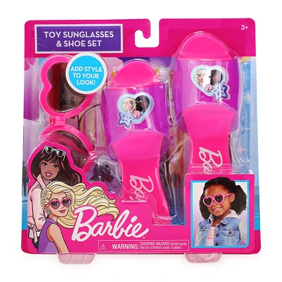 barbie® kid's toy sunglasses & shoes dress up set