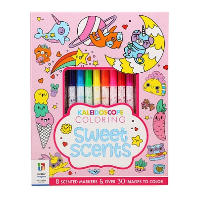 kaleidoscope sweet scents coloring & scented markers set