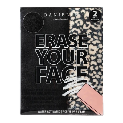 erase your face reusable makeup removing cloths 2-pack