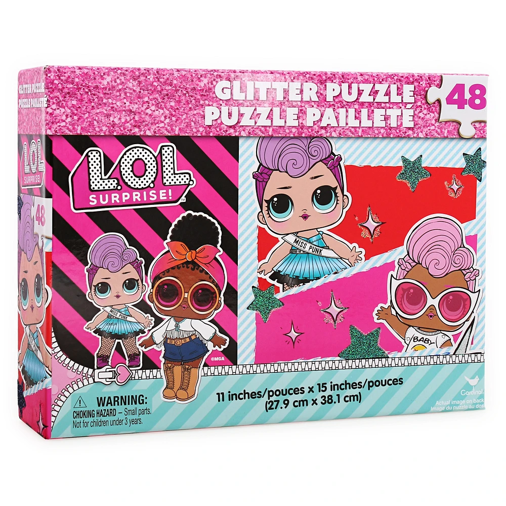 kid's glitter puzzle 48-piece jigsaw