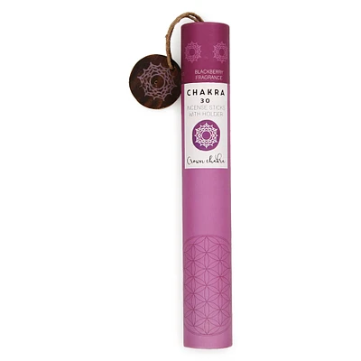 7 chakras collection 30 incense sticks & holder