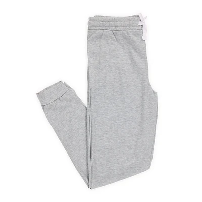young men's heather gray french terry joggers