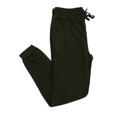 young men's olive green joggers