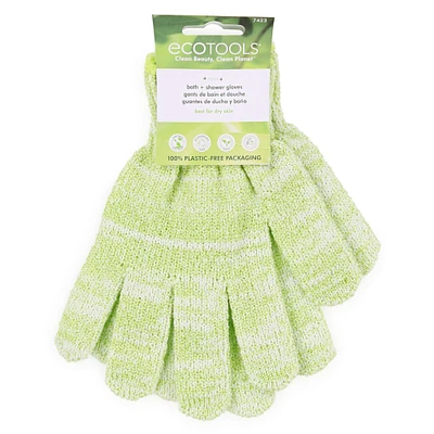 ecotools® bath + shower gloves, 1 pair