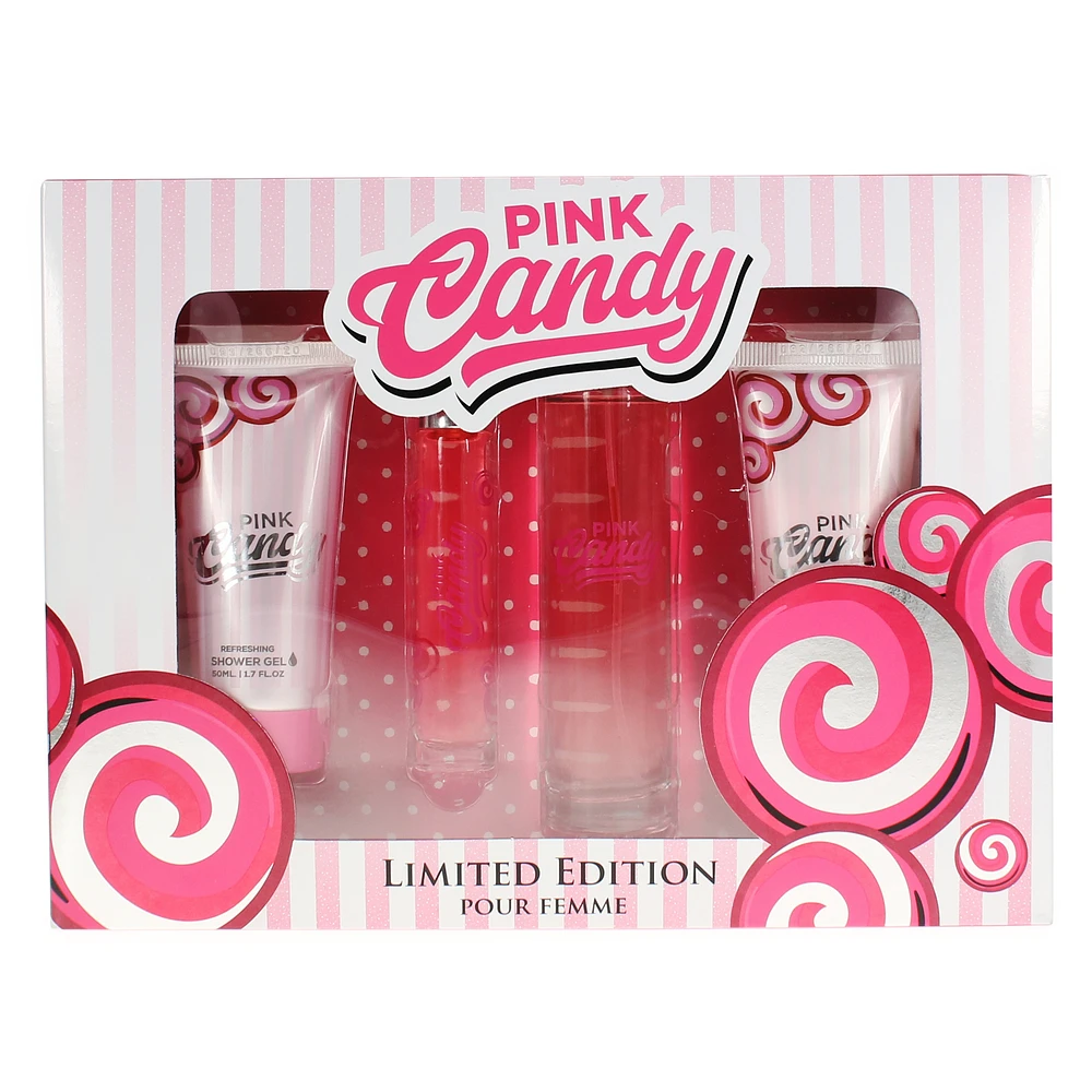 pink candy perfume limited edition 4-piece gift set