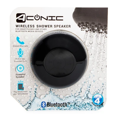 wireless bluetooth® shower speaker - flower