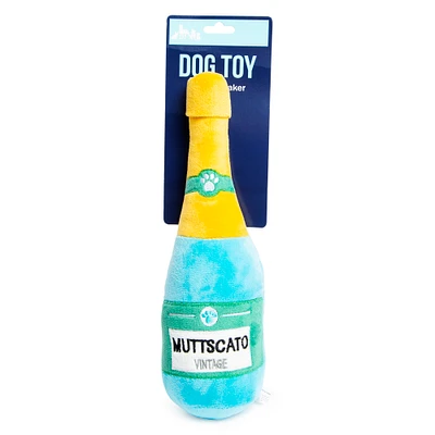 bubbly wine bottle dog toy