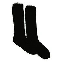 eyelash knit knee high slipper socks, 1 pair