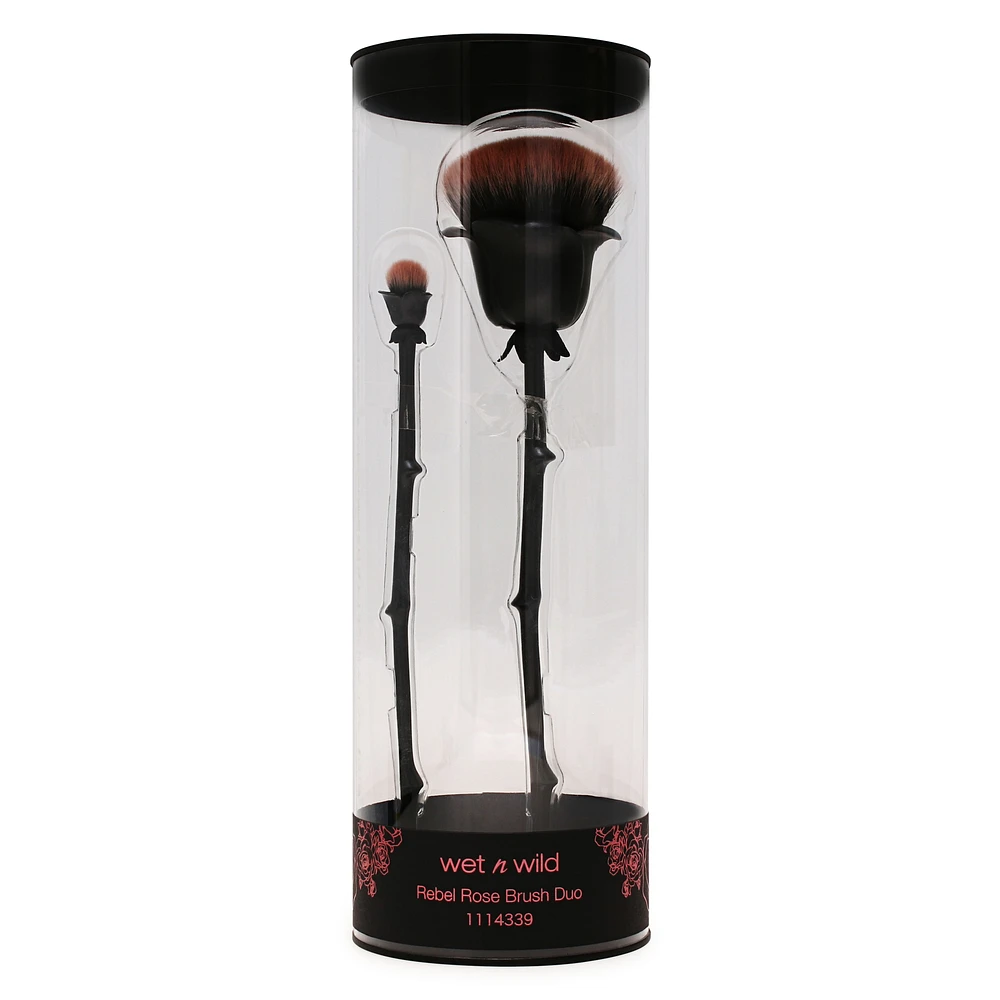 wet n wild® rebel rose makeup brush duo