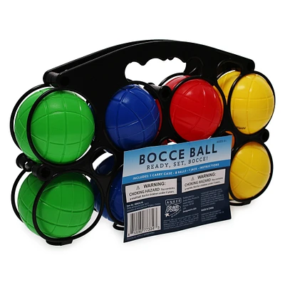 bocce ball set with carrying case