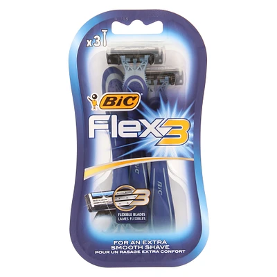 bic flex 3® razors 3-pack