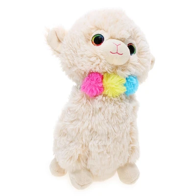 fuzzy baby llama plush toy 11in