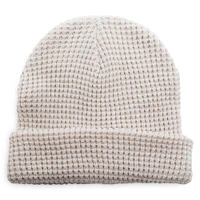 waffle knit beanie hat