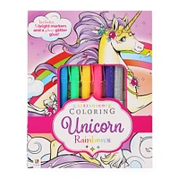 kaleidoscope unicorn rainbows coloring book set