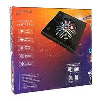 unlocked lvl™ usb-powered LED gaming cooling fan - white