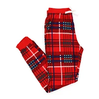 juniors holiday pajama joggers - plaid