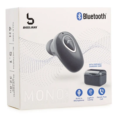 bluetooth® mono wireless earbud with microphone