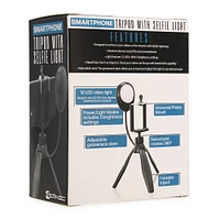 smartphone tripod with selfie light